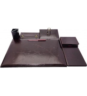 Classifix Sümen Takımı 7 Parça İtalyan Selka Deri Kırımlı Desenli Bordo