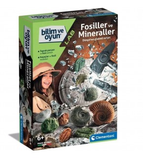 Clementoni Bilim Ve Oyun Fosiller Ve Mineraller Kazı Seti 64336