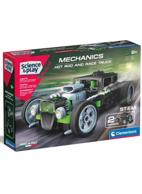 Clementoni Mekanik Laboratuvarı Hot Road& Race Truck 75076