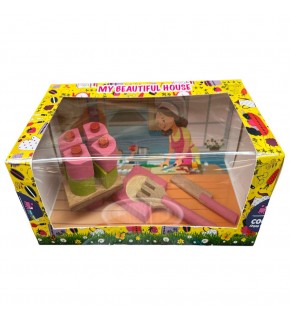 Cocok Ahşap Minyatür Ocak Seti