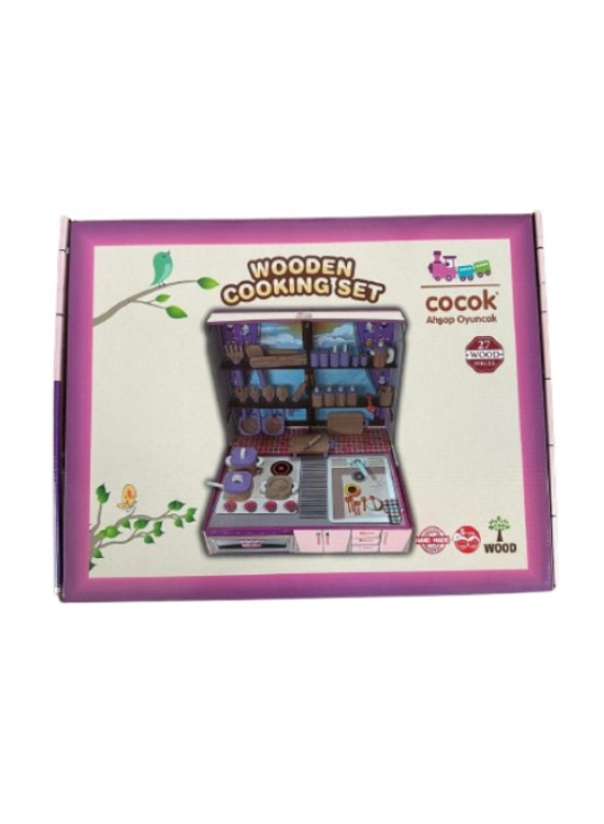 Cocok Ahşap Standlı Ocak Seti