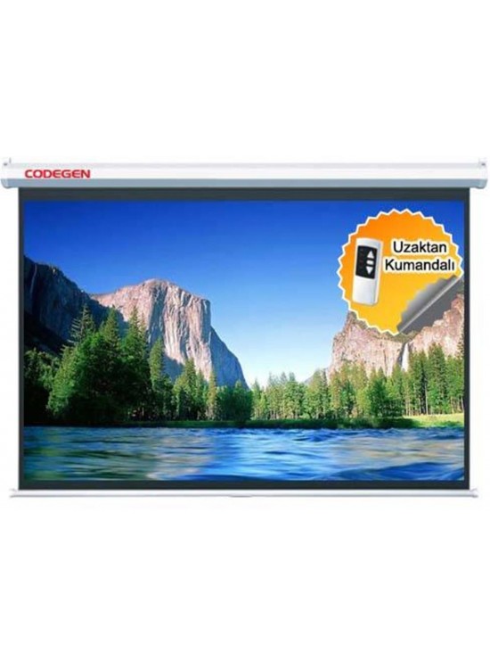 Codegen EX-18 180X180 Motorlu Uzaktan Kumandalı Projeksiyon Perdesi