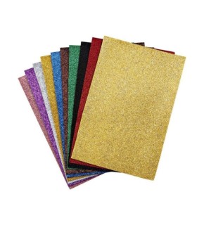 Colorbank Eva A4 Yapışkanlı Simli 10 Lu Ce-004