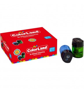 Colorland Kalemtıraş İki Bölmeli Çift Renkli -KLT21 (1 Adet)