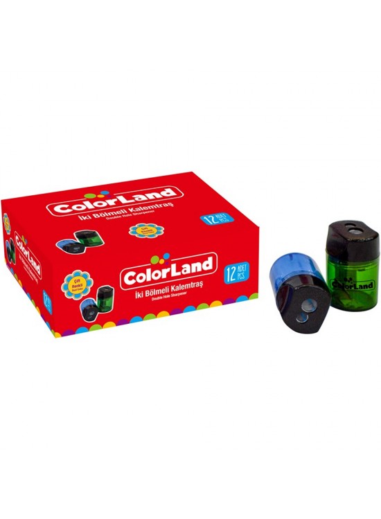 Colorland Kalemtıraş İki Bölmeli Çift Renkli -KLT21 (1 Adet)