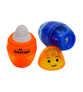 Colorland Kalemtıraş Silgili Sevimli Yüzler COLOR-SLK04 (1 Adet)