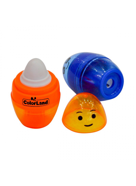 Colorland Kalemtıraş Silgili Sevimli Yüzler COLOR-SLK04 (1 Adet)