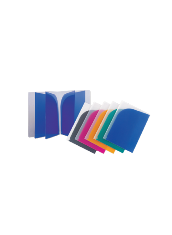 Comix L Tipi Dosya 8 Lİ Şeffaf Renkler A1729