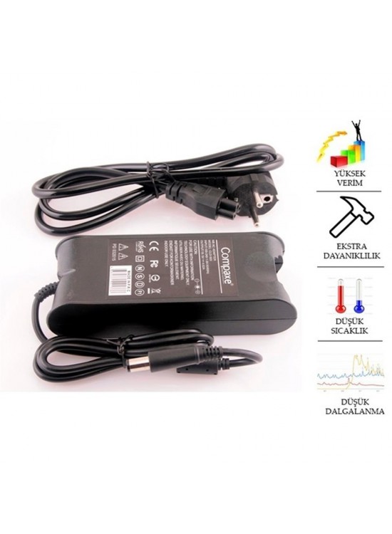 Compaxe CLD-503 90W 19.5V 4.62A 7.4-5.0 İğneli Dell Notebook Adaptörü Compaxe CLD-503 90W 19.5V 4.62A 7.4-5.0 İğneli Dell Notebook Adaptörü