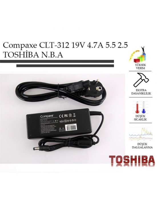 Compaxe CLT-312 19V 4.74A 5.5-2.5 Toshiba Notebook Adaptörü