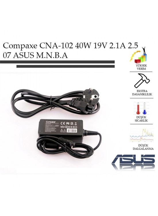 Compaxe CNA-102 40W 19V 2.1A 2.5-07 Asus Adaptör