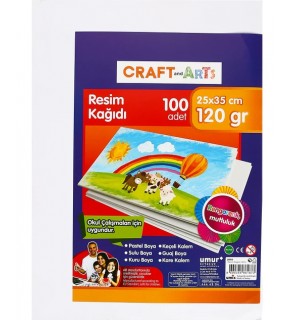 Craft And Arts Resim Kağıdı 100 Lü 25x35