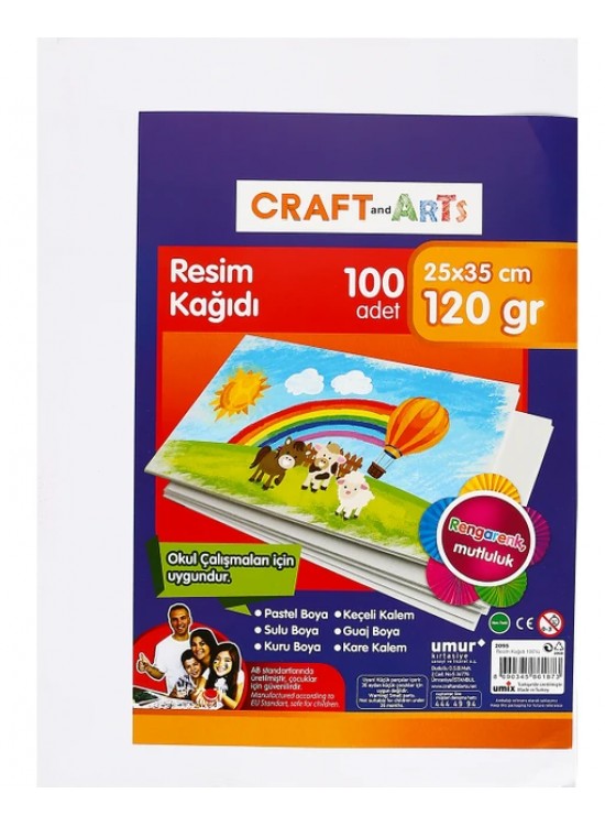 Craft And Arts Resim Kağıdı 100 Lü 25x35