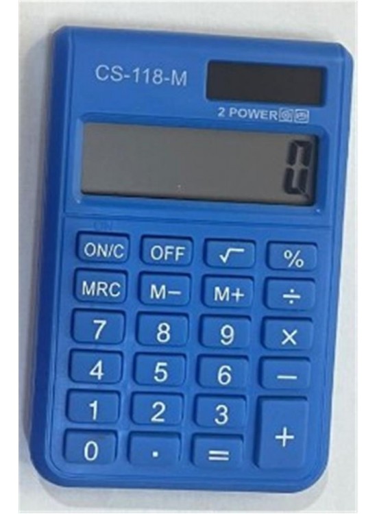 CSL CS-118-M Mavi 8 Hane Cep Tipi Hesap Makinesi