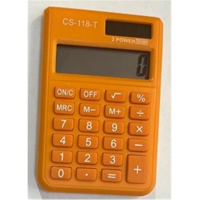 CSL CS-118-T Turuncu 8 Hane Cep Tipi Hesap Makinesi