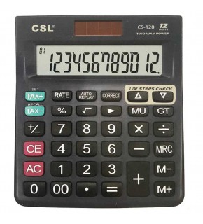 CSL CS-120 12 Hane Masa Tipi İşlem Kontrollü Hesap Makinesi