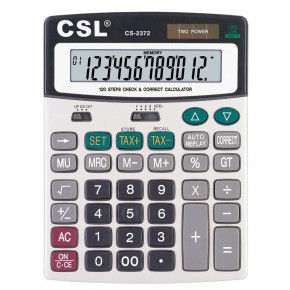 CSL CS-2372 12 Hane Masa Tipi İşlem Kontrollü Hesap Makinesi