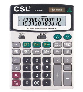 CSL CS-2372 12 Hane Masa Tipi İşlem Kontrollü Hesap Makinesi