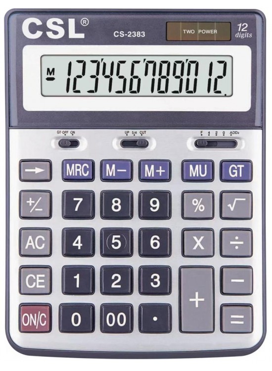 CSL CS-2383 12 Hane Masa Tipi Hesap Makinesi CSL CS-2383 12 Hane Masa Tipi Hesap Makinesi