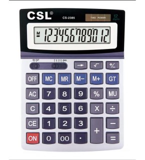 CSL CS-2385 12 Hane Masa Tipi Oynar Başlıklı Hesap Makinesi