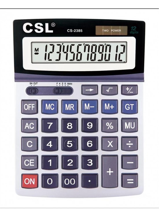 CSL CS-2385 12 Hane Masa Tipi Oynar Başlıklı Hesap Makinesi