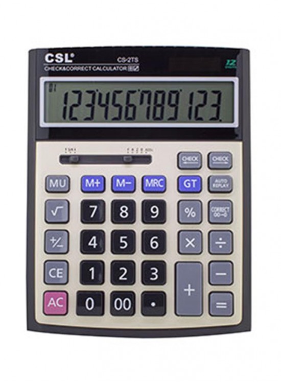 CSL CS-2TS 12 Hane Masa Tipi İşlem Kontrollü Hesap Makinesi CSL CS-2TS 12 Hane Masa Tipi İşlem Kontrollü Hesap Makinesi