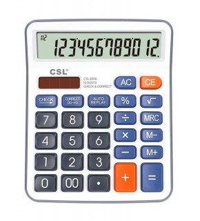 CSL CS-3806 12 Hane Masa Tipi Hesap Makinesi