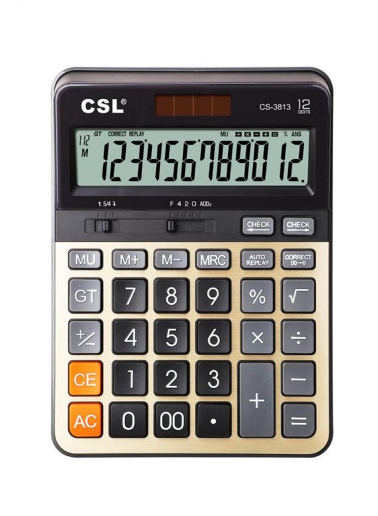 CSL CS-3813 12 Hane Masa Tipi Hesap Makinesi CSL CS-3813 12 Hane Masa Tipi Hesap Makinesi