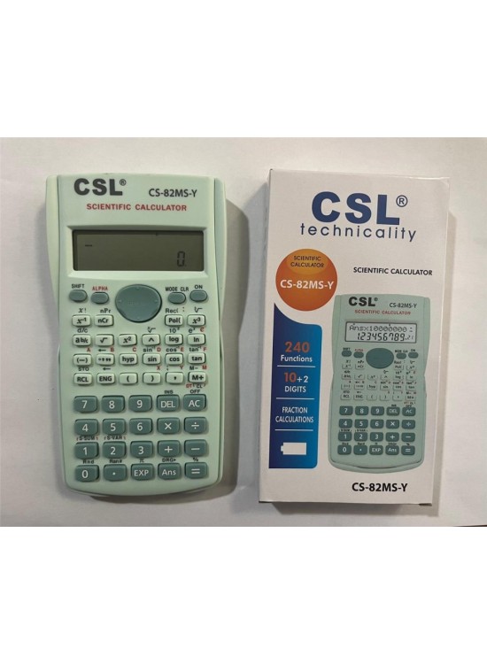 CSL CS-82MS-Y Yeşil Fonksiyonel Hesap Makinesi
