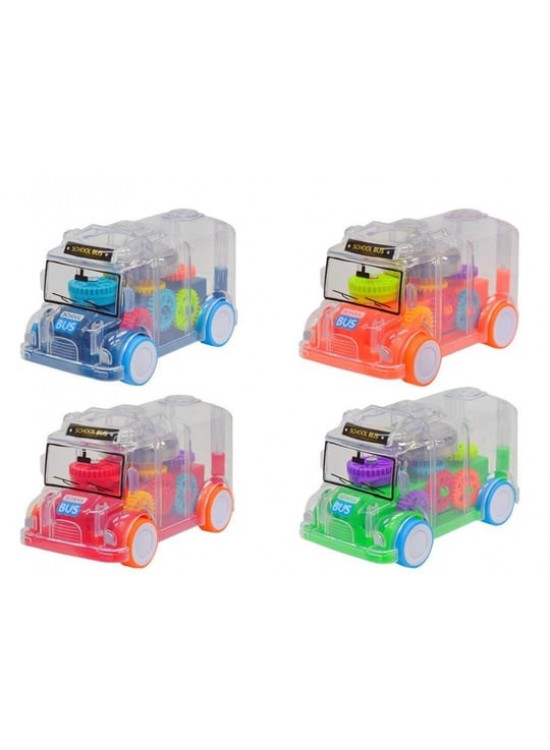 Ctoy Işıklı Sesli Şeffaf Minibüs CTOY-SR878-06