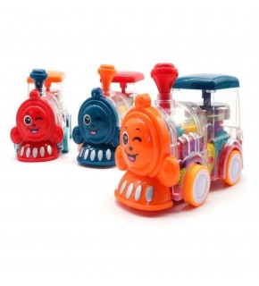 Ctoy Işıklı Sesli Şeffaf  Tren CTOY-SR878-09