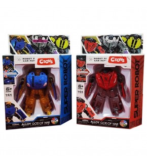 Ctoy Oyuncak Arabaya Dönüşebilen Mini Robot CTOY-666-Z (1 Adet)