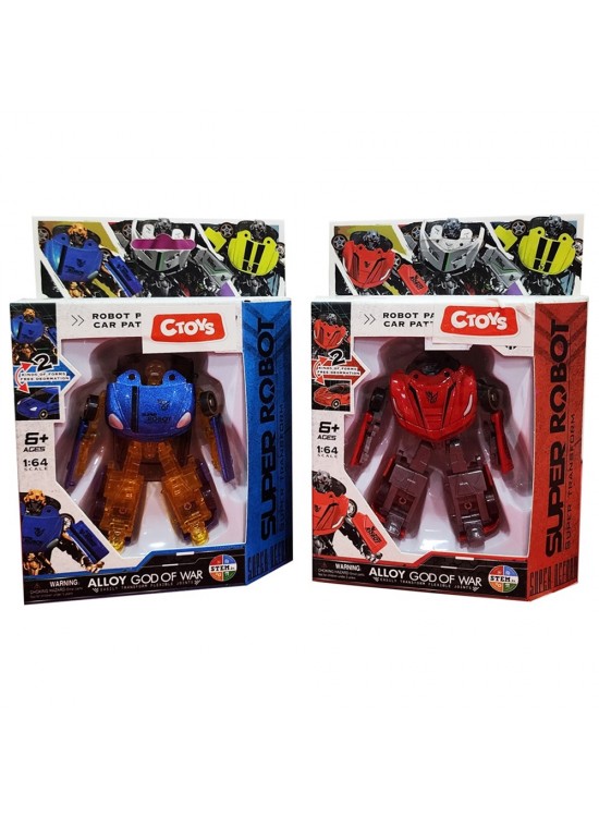 Ctoy Oyuncak Arabaya Dönüşebilen Mini Robot CTOY-666-Z (1 Adet)