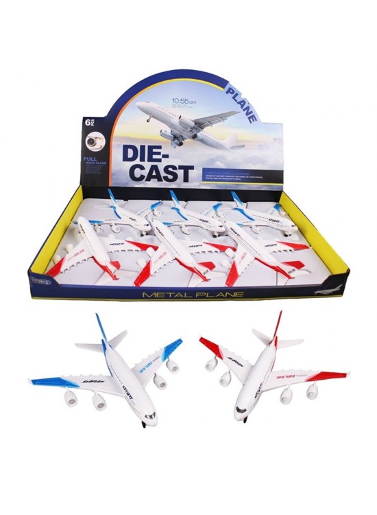 Ctoy Oyuncak Çek Bırak Işıklı Sesli Yolcu Uçağı CTOY-A380-6A (1 Adet)