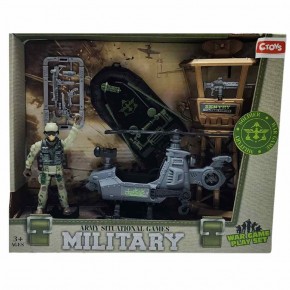 Ctoy Oyuncak Helikopterli Asker Seti CTOY-F14-1A