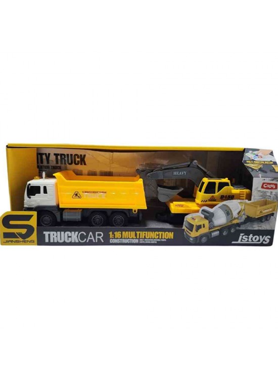 Ctoy Oyuncak Işıklı Sesli 2Li İş Makinesi CTOY-JS150