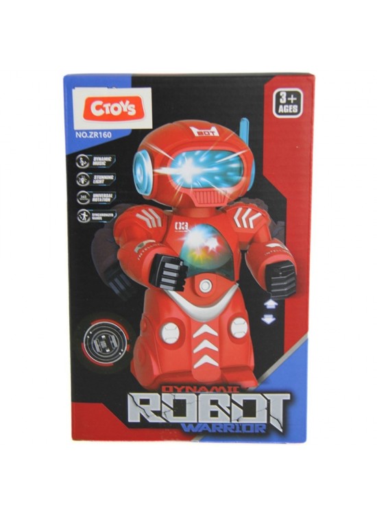 Ctoy Oyuncak Işıklı Sesli Dans Edebilen Ve 360 Derece Dönen Robot CTOY-ZR160