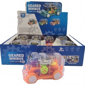 Ctoy Oyuncak Işıklı Sesli Şeffaf Minibüs CTOY-SR878-06 (1 Adet)