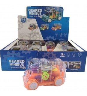 Ctoy Oyuncak Işıklı Sesli Şeffaf Minibüs CTOY-SR878-06 (1 Adet)