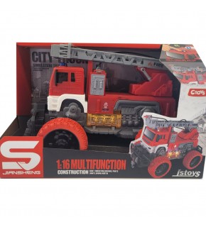 Ctoy Oyuncak Işıklı V Sesli Merdivenli İtfaiye Aracı 1:16