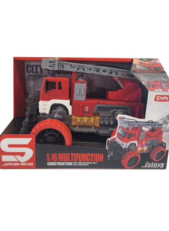 Ctoy Oyuncak Işıklı V Sesli Merdivenli İtfaiye Aracı 1:16 Ctoy Oyuncak Işıklı V Sesli Merdivenli İtfaiye Aracı 1:16