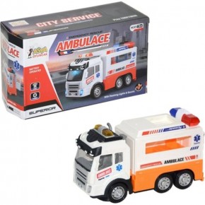Ctoy Oyuncak Işıklı Ve Sesli Dönen Ambulans Kamyon 89-303A