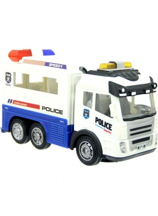 Ctoy Oyuncak Işıklı Ve Sesli Polis Kamyon 89-302A