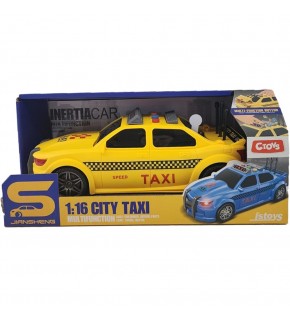 Ctoy Oyuncak Işıklı Ve Sesli Sürtmeli Taxi