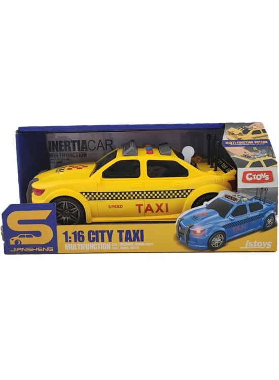Ctoy Oyuncak Işıklı Ve Sesli Sürtmeli Taxi Ctoy Oyuncak Işıklı Ve Sesli Sürtmeli Taxi