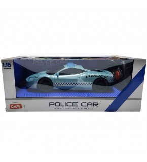Ctoy Oyuncak Işıklı Ve Sesli Uzaktan Kumandalı Polis Arabası 1:16 CTOY-QX3689-A1