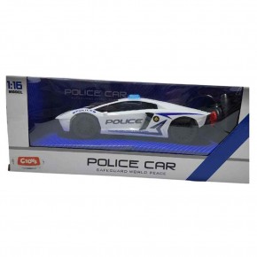 Ctoy Oyuncak Işıklı Ve Sesli Uzaktan Kumandalı Polis Arabası 1:16 CTOY-QX3689-A3