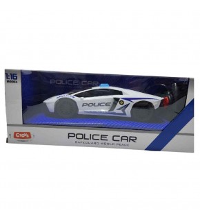 Ctoy Oyuncak Işıklı Ve Sesli Uzaktan Kumandalı Polis Arabası 1:16 CTOY-QX3689-A3