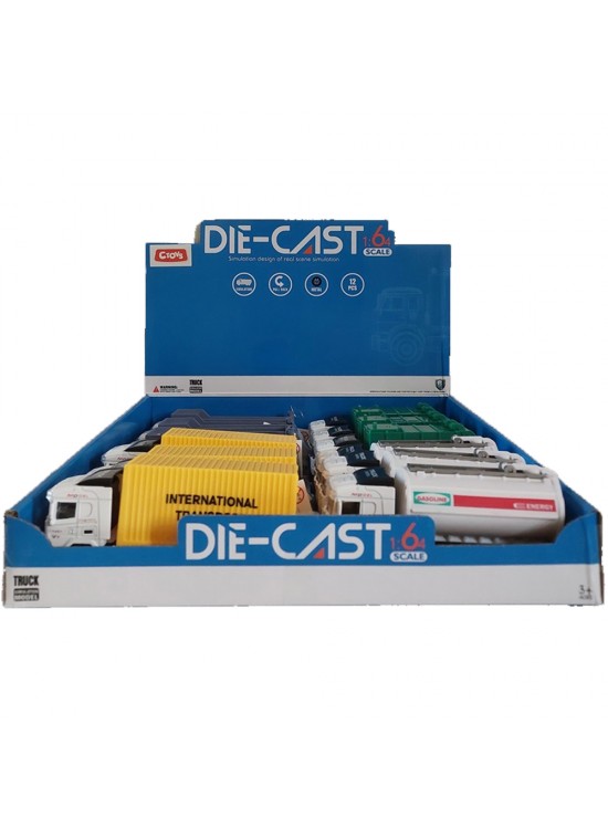 Ctoy Oyuncak Metal Çek Bırak Damperli Kamyonlar CTOY-411-3 (1 Adet)