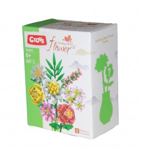 Ctoy Oyuncak Mini Blok Flower 8 Li Stant CTOY-087C